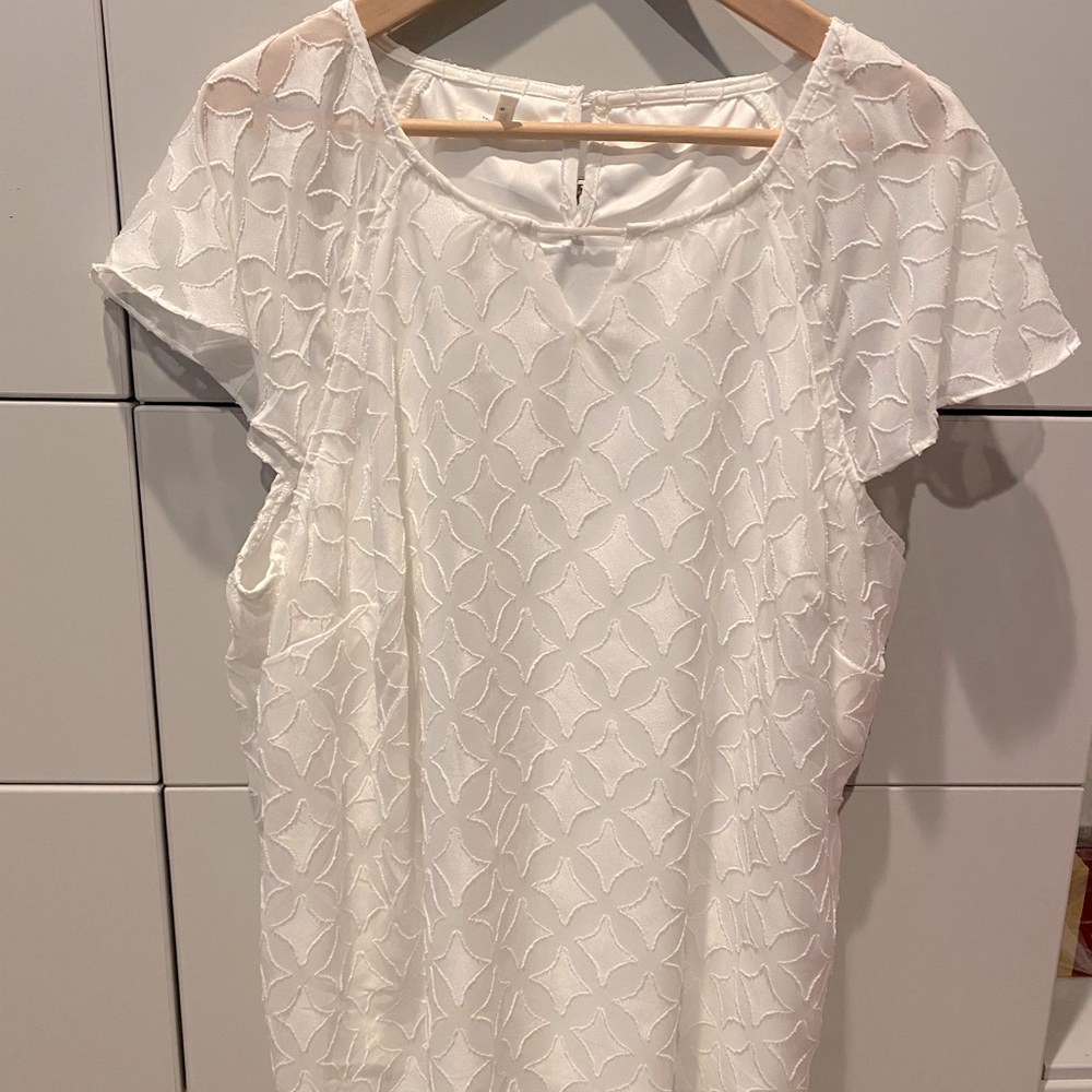 Never Worn! Monochrome Flutter Sleeves w/ Lining